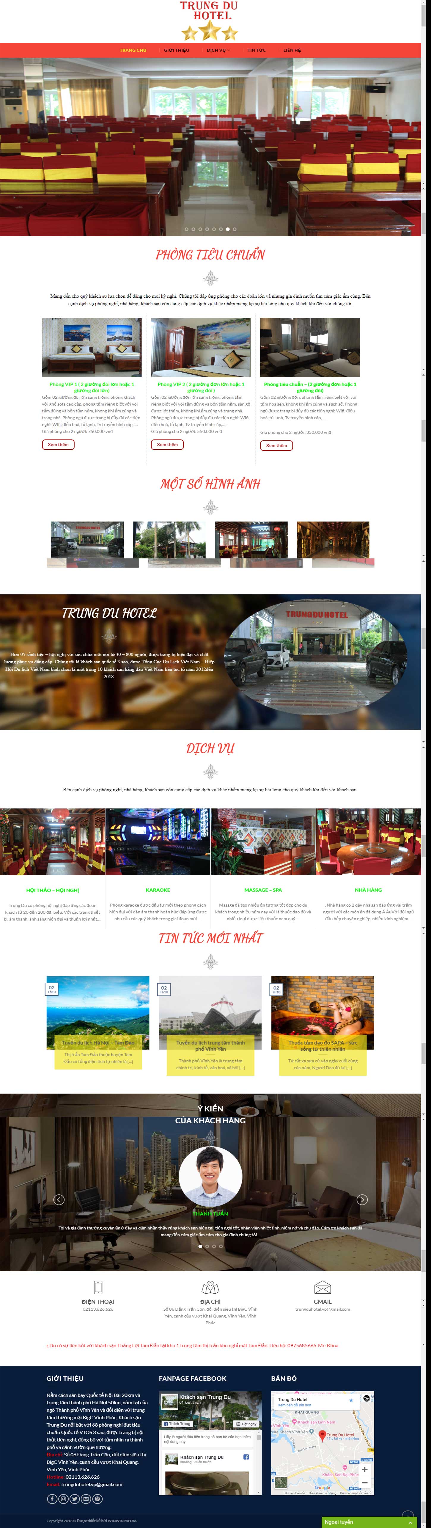 Mẫu website khách sạn