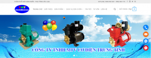 Thiết kế web máy bơm nước Trung Tính