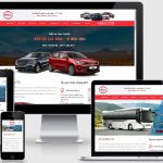 Mẫu website cho thuê xe ô tô tự lái