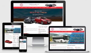 Mẫu website cho thuê xe ô tô tự lái