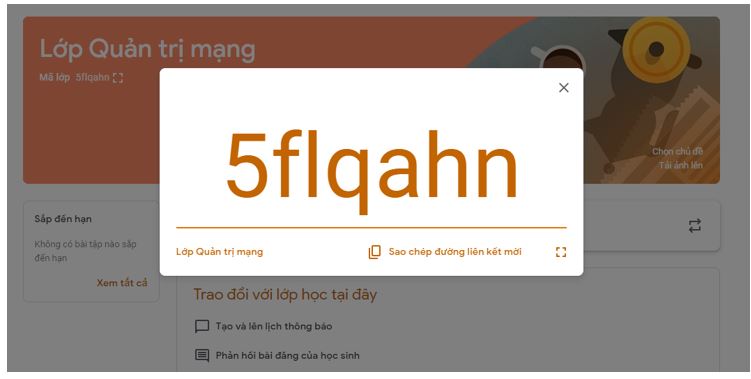 Học sinh tham gia Google class