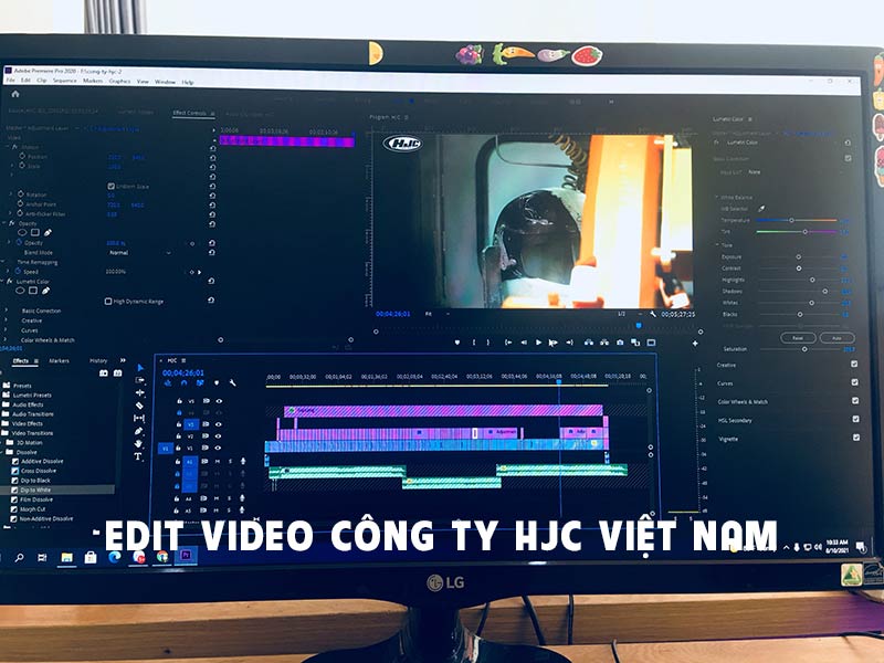 Edit video công ty HJC