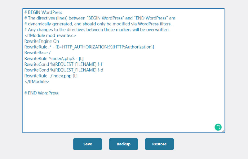 Plugin htaccess editor WP chỉnh sửa tệp .htaccess một cách an toàn