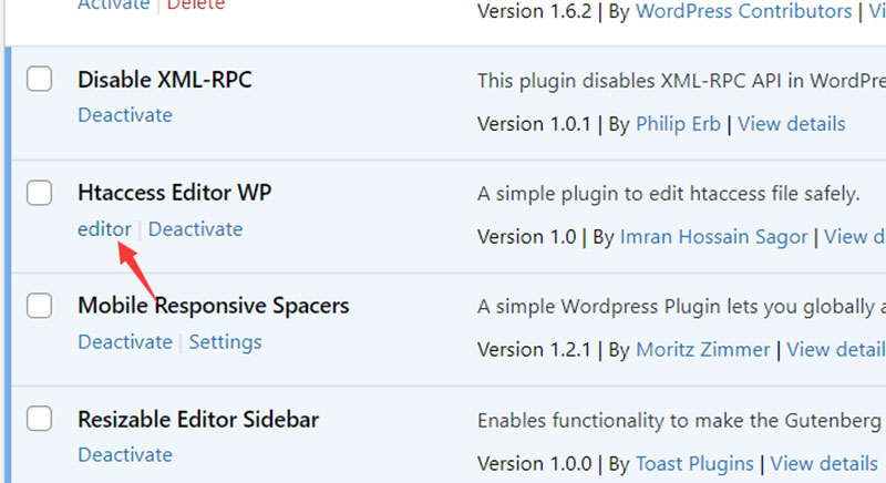 Plugin htaccess editor WP chỉnh sửa tệp .htaccess một cách an toàn