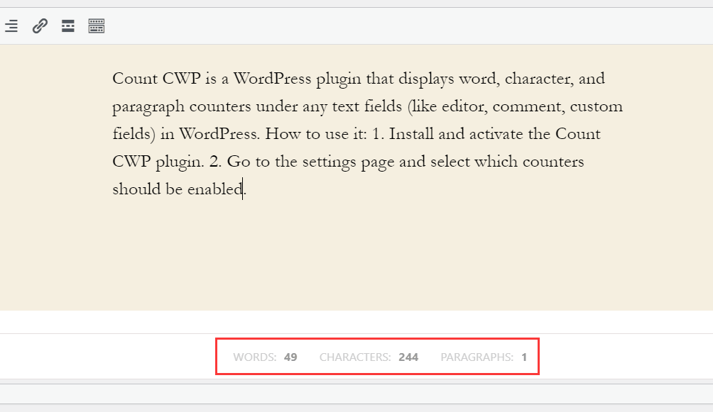 Plugin Count CWP đếm từ, ký tự, đoạn văn cho WordPress