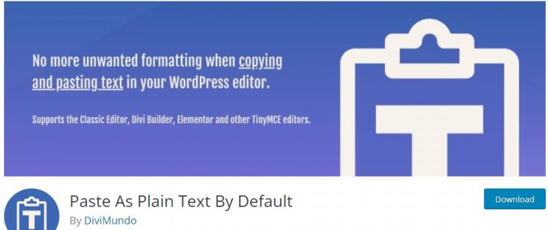 Plugin loại bỏ định dạng copy và paste vào web vào trang web WordPress