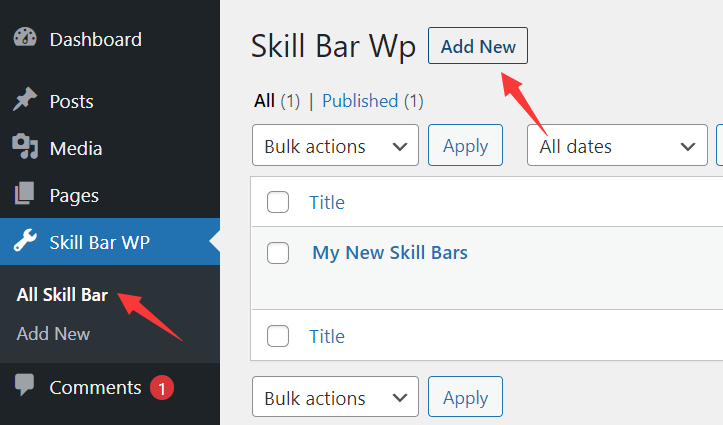 Skills Bar New