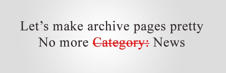 Remove Category Prefix From Archive Title