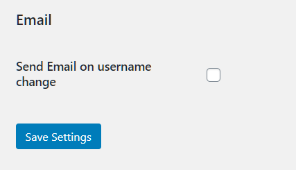 Username Editor Email