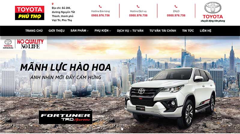 Share Full Code Free Mẫu Website Bán Xe Ô Tô Toyota Cực Đẹp - Win Win Media  - Thiết Kế Website - Marketing Online