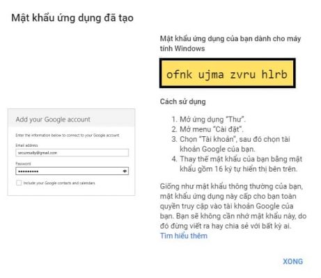 Thiết lập Smtp cho Gmail của bạn