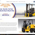 Full code website cho thuê và bán xe nâng chuẩn SEO cài đặt nhanh
